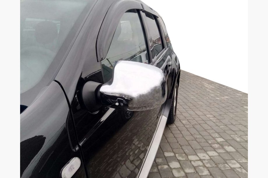 Renault Duster 2008–2017 Krom spejlkåber (2 stk.) V-2 Image