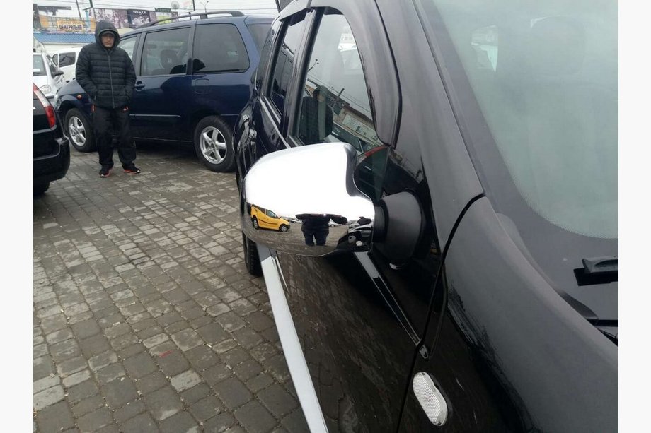 Renault Logan I 2008–2013 Krom spejldæksler (2 stk.) Carmos - Forkromet plast Foto 2