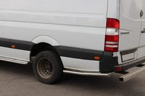 Volkswagen Crafter 2006–2016 Siderør bag baghjulet (2 stk., rustfrit stål) Lang, 70 mm foto 1