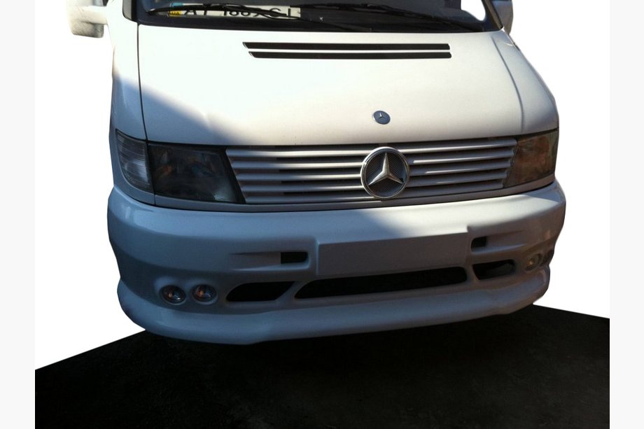 Mercedes Vito W638 1996–2003 Frontkofangerlæbe til 4 tågelygter (til lakering) Image
