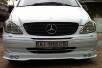 Mercedes Vito W639 2004–2014 Forkofangerlæbe til 4 lygter (til lakering) foto 2