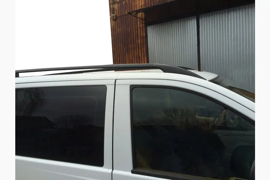 Mercedes Viano 2004–2014 Sorte tagrælinger CAN originalt design (metal fødder) Image