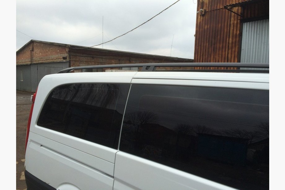 Mercedes Vito W639 2004–2014 Sorte tagrælinger CAN originalt design (metal fødder) Lang akselafstand (LONG) Foto 3