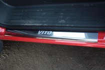 Mercedes Vito/V-klasse W447 2014– Indstigningslister Laser-style (2 stk., stål) foto 2
