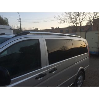 Tagrælinger i krom CAN, originalt design (metalbeslag) Mercedes Viano 2004–2014 foto 3