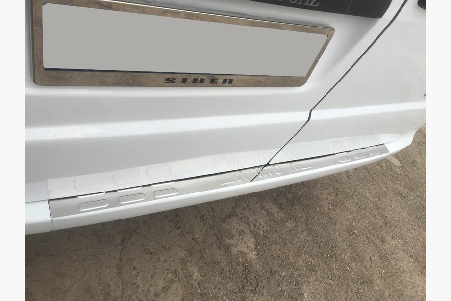 Mercedes Vito W639 2004–2014 Krom bagkofangerbeskytter uden buk (Carmos, rustfrit stål) Image