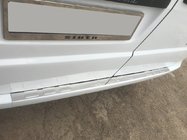 Mercedes Vito W639 2004–2014 Krom bagkofangerbeskytter uden buk (Carmos, rustfrit stål) foto 1