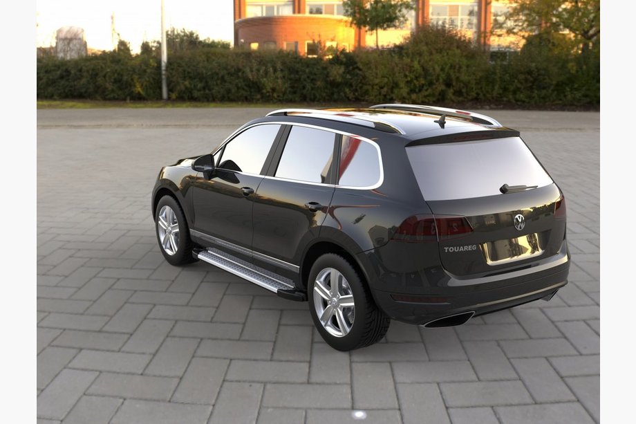 Volkswagen Touareg 2010–2018 Sidetrin Allmond Grey (2 stk., aluminium) Foto 2