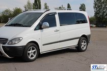 Mercedes Viano 2004–2014 Siderør BB001 (2 stk., rustfrit stål) d60, lang akselafstand (L3) foto 3