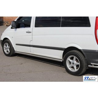 Siderør BB001 (2 stk., rustfrit stål) Mercedes Viano 2004–2014 foto 4