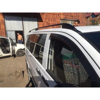 Sorte tagrælinger Skyport (massivt metal) Mercedes Viano 2004–2014 foto 3