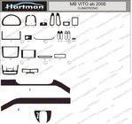 Mercedes Viano 2004–2014 Instrumentbordspaneler (model med elektronisk klimaanlæg) foto 1