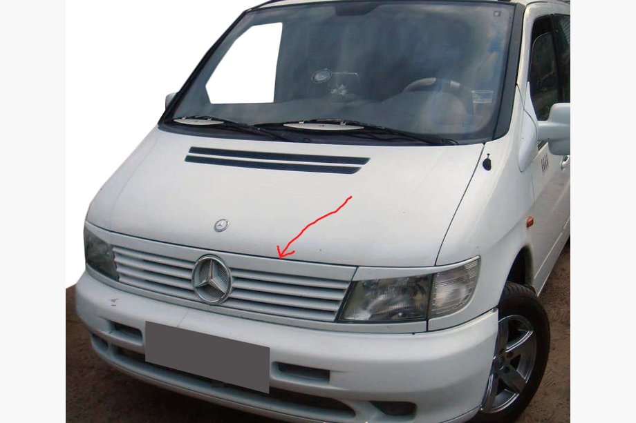 Mercedes Vito W638 1996–2003 Grillliste i plast Image