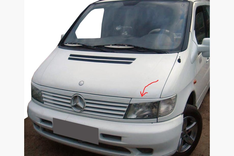 Mercedes Vito W638 1996–2003 Lygtevipper (til lakering) Image