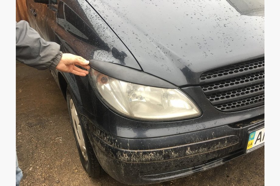Mercedes Vito W639 2004–2014 Lige øjenlåg til forlygter (2004-2010, 2 stk., plast) Foto 15