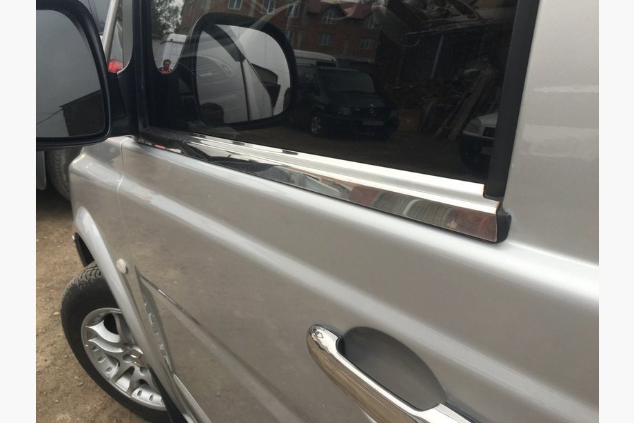 Mercedes Viano 2004–2014 Vindueslister i rustfrit stål (2 stk.) Foto 2