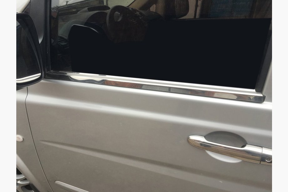 Mercedes Viano 2004–2014 Vindueslister i rustfrit stål (2 stk.) Carmos - Tyrkisk stål Image