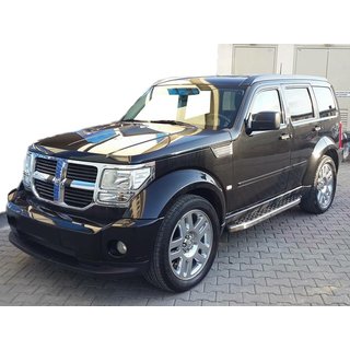 BlackLine sidetrin (2 stk., aluminium) Dodge Nitro 2006–2011
