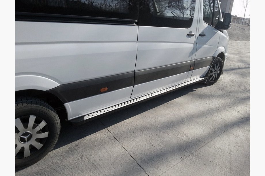 Volkswagen Crafter 2006–2016 Siderør DOT-Line (2 stk., aluminium) Mellem akselafstand Image