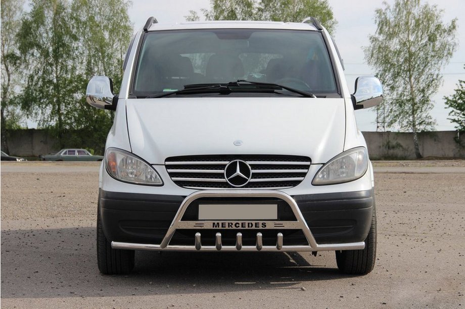 Mercedes Vito W639 2004–2014 Bullbar WT004-Plus med sidebøjler (rustfrit stål) Image