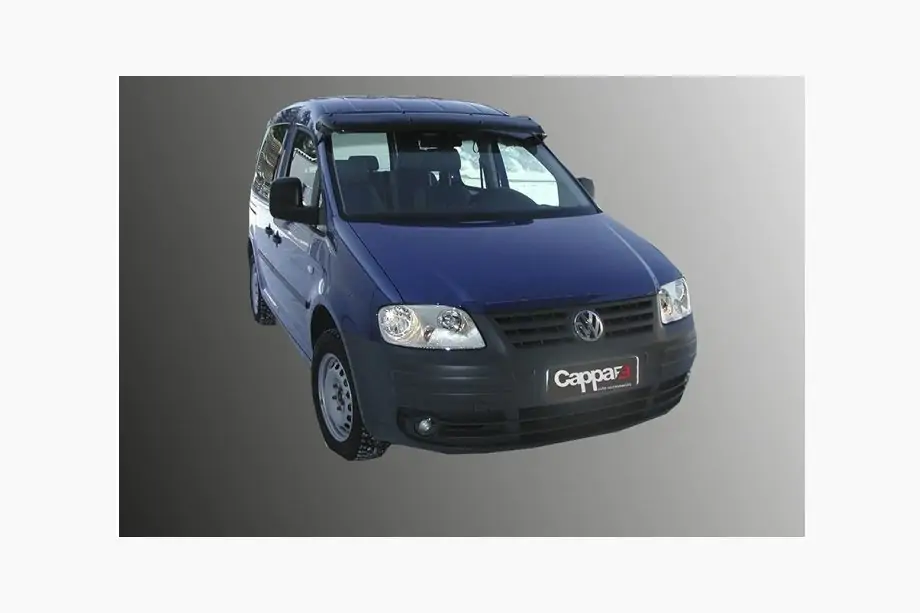 Volkswagen Caddy 2004–2010 Forrudevisir (sort højglans, 5 mm) Image