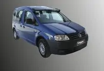 Volkswagen Caddy 2004–2010 Forrudevisir (sort højglans, 5 mm) foto 2