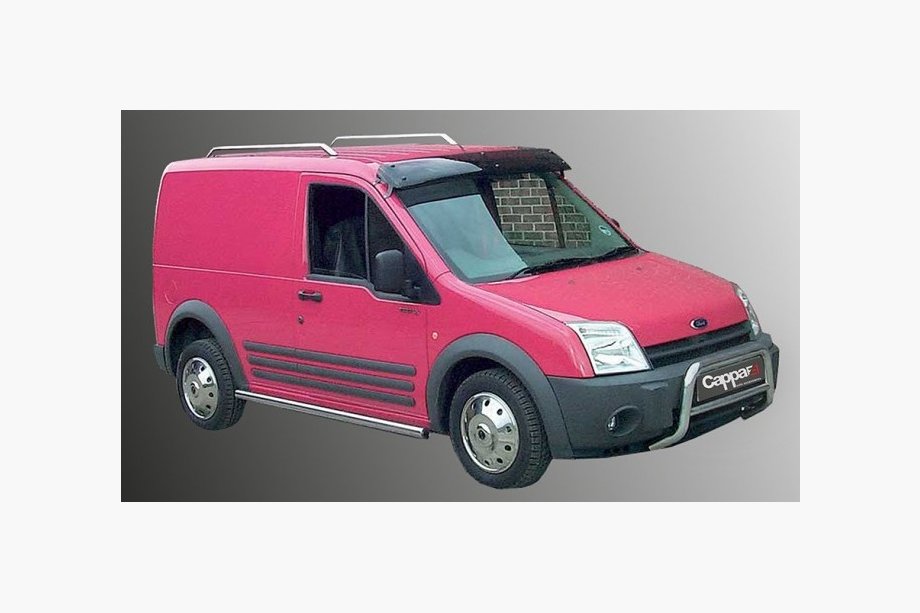 Ford Connect 2002–2006 Forrudevisir (sort højglans, 5 mm) Image