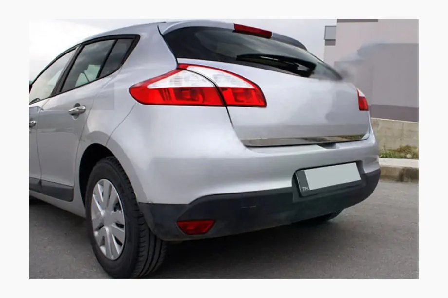 Renault Megane III 2009–2016 Bagklapskantliste (HB, rustfrit stål) Foto 2