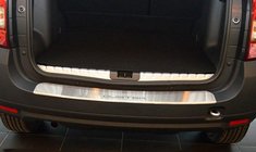 Dacia Duster 2008–2018 Nataniko bagkofangerbeskytter med bukket kant (rustfrit stål) foto 1