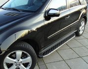Mercedes ML W164 2005–2011 BlackLine sidetrin (2 stk., aluminium) foto 1