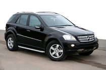 Mercedes ML W164 2005–2011 Sidetrin Fullmond (2 stk., aluminium) foto 3