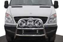 Mercedes Sprinter W906 2006–2018 Høj frontbøjle WT018 (rustfrit stål) foto 3
