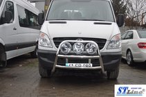 Mercedes Sprinter W906 2006–2018 Høj frontbøjle WT018 (rustfrit stål) foto 4