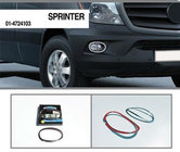 Mercedes Sprinter W906 2006–2018 Kromrammer til tågelygter 2013↗ (2 stk., rustfrit stål) foto 3