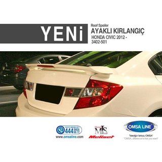 Isikli spoiler (til lakering) Honda Civic Sedan IX 2011–2016 foto 2