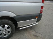 Mercedes Sprinter W907/W910 2018– Siderør bag baghjulet (2 stk., rustfrit stål) foto 5