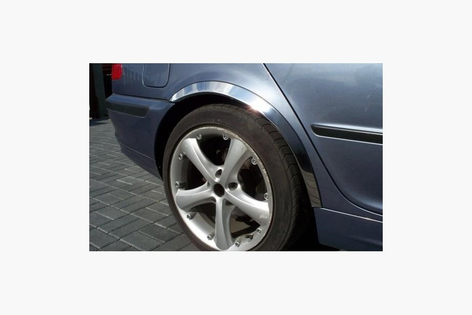 BMW 3-serie E46 1998–2006 Skærmkantlister (4 stk., rustfrit stål) Image