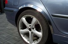 BMW 3-serie E46 1998–2006 Skærmkantlister (4 stk., rustfrit stål) foto 1