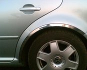 Volkswagen Bora 1998–2004 Skærmkantlister (4 stk., rustfrit stål) foto 1