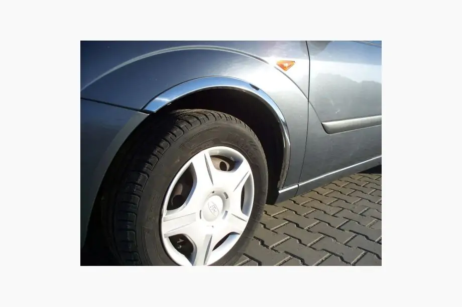 Ford Focus I 1998–2005 Skærmkantlister (4 stk., rustfrit stål) Foto 1