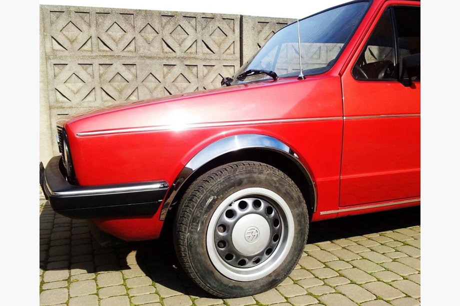 Volkswagen Golf 2 1983–1992 Skærmkantlister (4 stk., rustfrit stål) Image