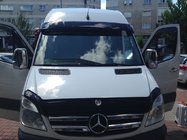 Mercedes Sprinter W906 2006–2018 Forrudevisir på ramme V1 (sort højglans, 5 mm) foto 4