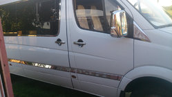 Mercedes Sprinter W906 2006–2018 Dørlister i rustfrit stål ExtraLong. Carmos - tyrkisk stål foto 5