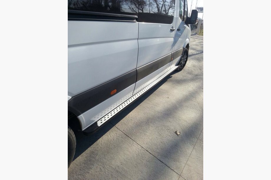 Volkswagen LT 1995–2006 Siderør DOT-Line (2 stk., aluminium) Mellem akselafstand Foto 2