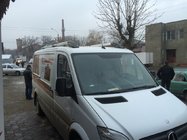 Volkswagen Crafter 2006–2016 Shark tagrælinger (sorte fødder, aluminium) foto 3