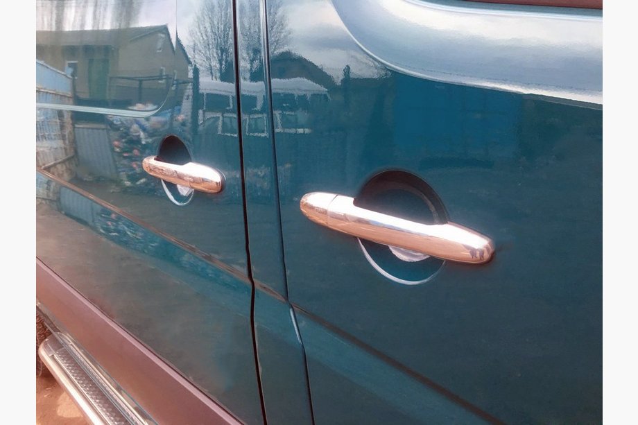Volkswagen Crafter 2006–2016 Dørgrebsafdækninger (4 stk., rustfrit stål) OmsaLine - italiensk rustfrit stål Foto 2