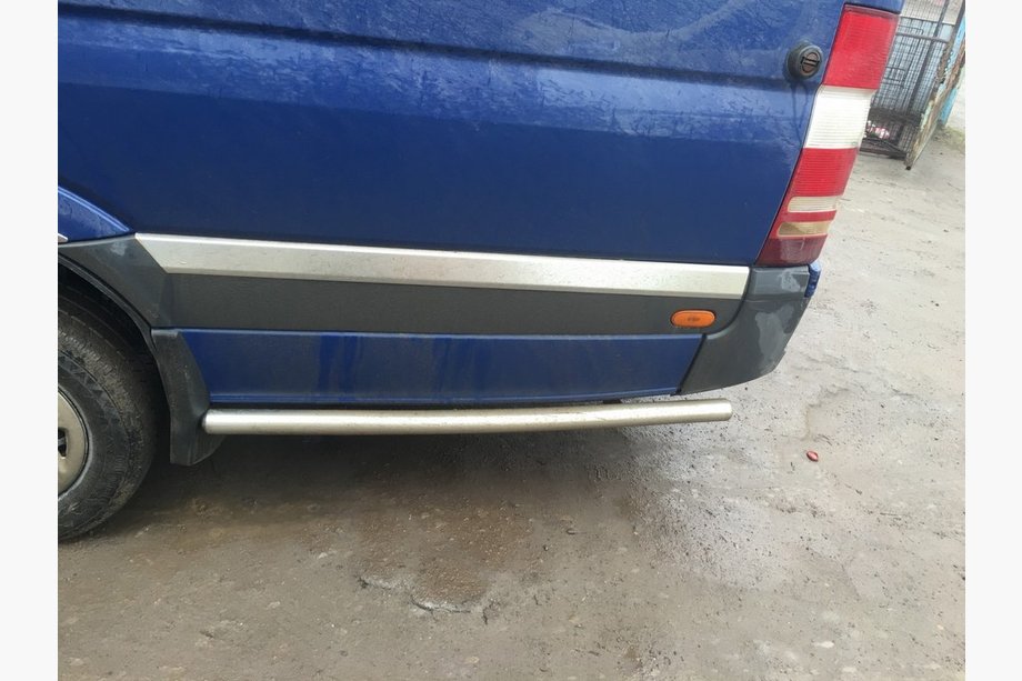 Mercedes Sprinter W907/W910 2018– Siderør bag baghjulet (2 stk., rustfrit stål) Lang akselafstand, 60 mm Foto 6