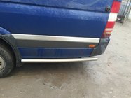 Volkswagen Crafter 2006–2016 Siderør bag baghjulet (2 stk., rustfrit stål) Lang, 70 mm foto 2