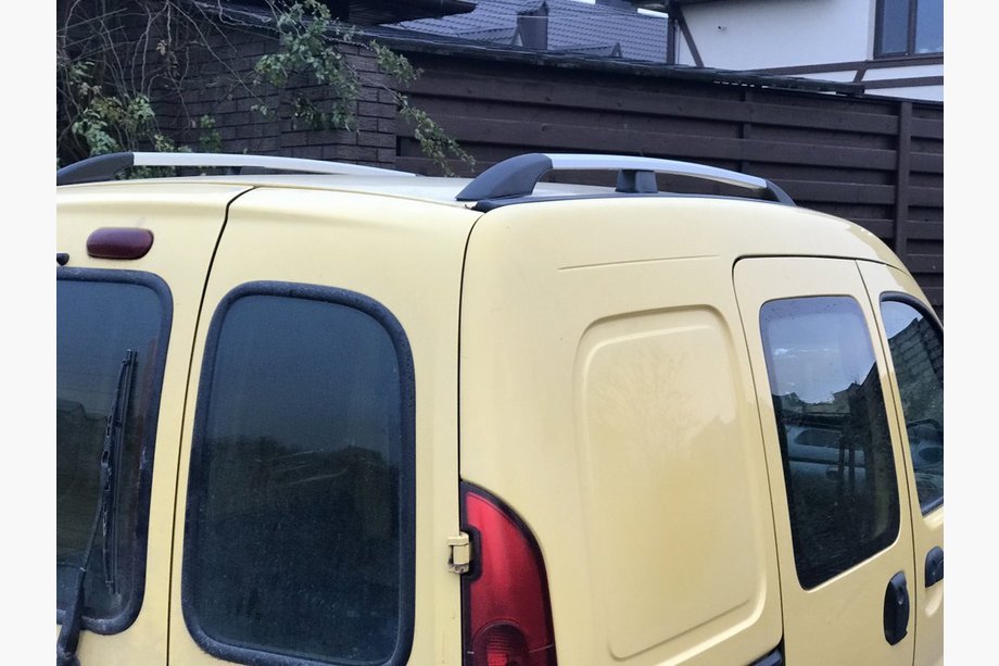 Renault Kangoo 1998–2008 Krom tagrælinger Standard base, plastfødder Image