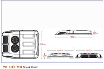 Peugeot Boxer 2006–2025 Tagmonteret klimaanlæg 13,5 kW (monoblok) foto 3